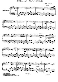 Nocturne No.1, Op.22: Para Piano by Charles-Valentin Alkan