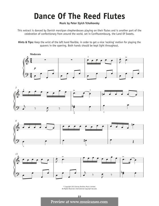 No.7 Dance of the Mirlitons: Para Piano by Pyotr Tchaikovsky