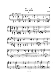Trois marches quasi da cavalleria (Three Marches for Piano), Op.37: set completo by Charles-Valentin Alkan