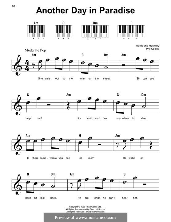 Another Day in Paradise: Para Piano by Phil Collins