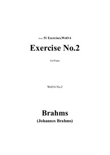 Exercises No.1-9a: Exercise No.2 by Johannes Brahms