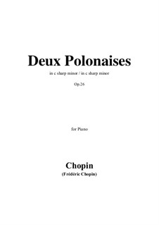 Polonaises, Op.26: set completo by Frédéric Chopin