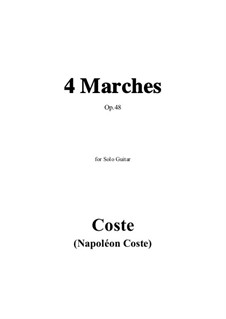 4 Marches, Op.48: 4 Marches by Napoléon Coste