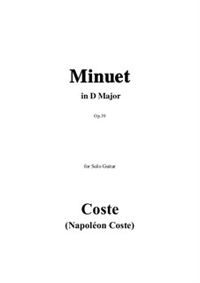 Andante and Menuet , Op.39: Menuet by Napoléon Coste