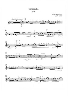 Canzonetta No.1, Op.6: Parte de solo by Alfredo D'Ambrosio