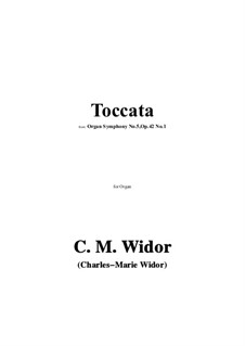 Symphony for Organ No.5, Op.42: Movement III Toccata by Charles-Marie Widor