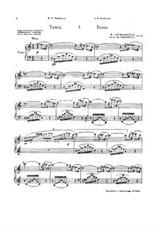 Two Pieces for Piano, Op.53: set completo by Felix Blumenfeld