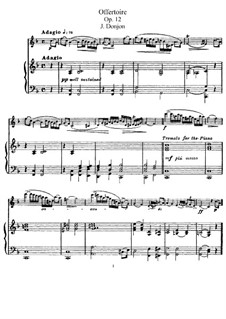 Offertory for Flute and Piano, Op.12: Score, Parte de solo by Johannes Donjon