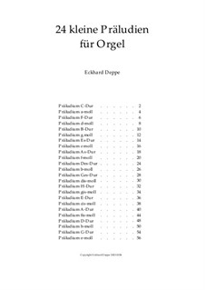 24 leichte Präludien für Orgel: Complete set by Eckhard Deppe