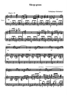 Sleep-grass: para violino by Vladimir Solonskiy