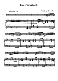 Dance the night moth: para violino by Vladimir Solonskiy