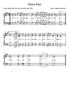 Hymn: Gloria Patri por N. Groenendyk - Partituras on músicaNeo