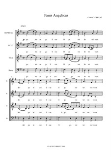 Panis Angelicus: para coro misto by Claude Torrent