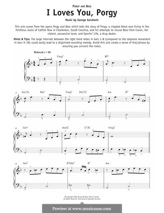I Loves You, Porgy: Para Piano by George Gershwin