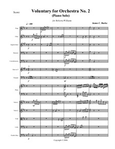 Voluntary for Orchestra No.2 (Piano Solo): Voluntary for Orchestra No.2 (Piano Solo) by James Burke