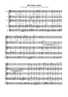 Alle Jahre wieder: Es-Dur by Friedrich Silcher
