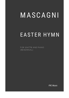 Cavaleria rusticana: Easter Hymn, for Choir SSATTB and Piano by Pietro Mascagni