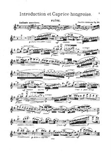 Introduction and Caprice , Op.58: Parte de solo by Joachim Andersen