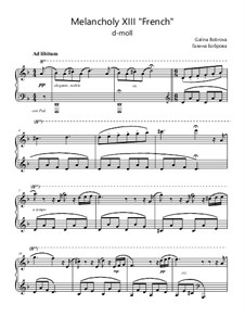 Melancholies: Melancholy 13 'French' by Galina Bobrova