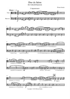 Duo de Salon for viola & bassoon: Duo de Salon for viola & bassoon by Žilvinas Smalys