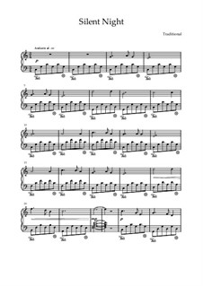 Piano version: para um único musico (Editado por H. Bulow) by Franz Xaver Gruber