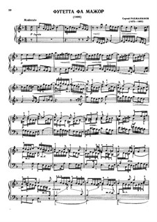 Fughetta: Para Piano by Sergei Rachmaninoff