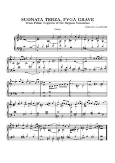 Six Sonatas for Organ: Soneto No.3 by Adriano Banchieri