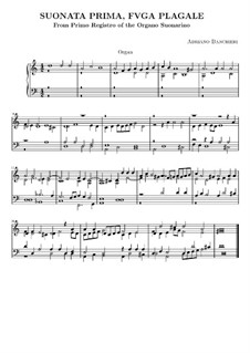 Six Sonatas for Organ: set completo by Adriano Banchieri