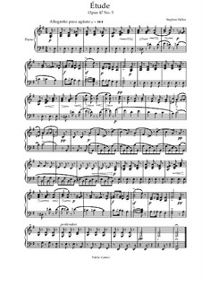 Twenty-Five Etudes, Op.47: Estudo No.5 by Stephen Heller