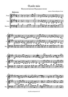 O Sole Mio: partituras de vocais by Eduardo di Capua