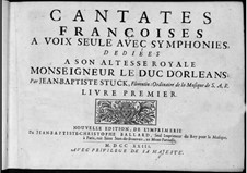French Cantatas: livro I by Jean-Baptiste Stuck