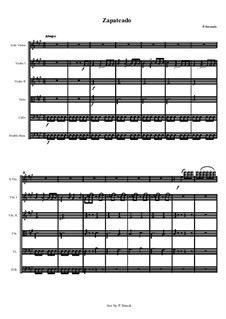 Zapateado, Op.23: For violin and string orchestra by Pablo de Sarasate