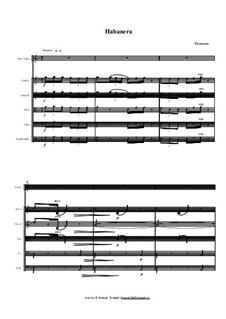 Habanera, Op.21: For violin and string orchestra by Pablo de Sarasate