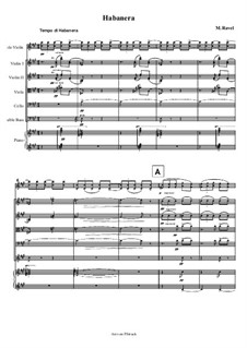 Vocalise-étude en forme de Habanera, M.51: For violin, string orchestra and piano by Maurice Ravel