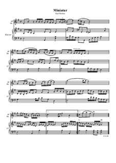 Miniatur em (ad lib., p.): Miniatur em (ad lib., p.) by Karl Melzer