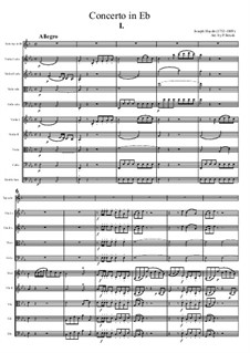 Concerto for Trumpet and Orchestra in E Flat Major, Hob.VIIe/1: For trumpet and string orchestra by Joseph Haydn