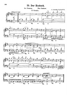 Six Children's Pieces, Op.34: No.2 The Cuckoo by Anton Arensky