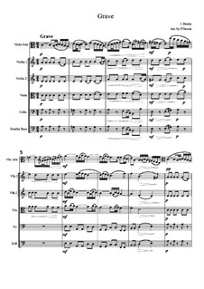 Grave from Violin Concerto G-Dur: Version for viola and string orchestra by Johann Benda