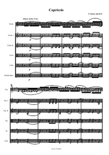 Каприччио для скрипки и струнного оркестра, Op.28: Каприччио для скрипки и струнного оркестра by Ferdinand David