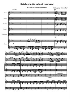 Радуга на ладони: Для скрипок, виолончели и фортепиано by Vladimir Solonskiy