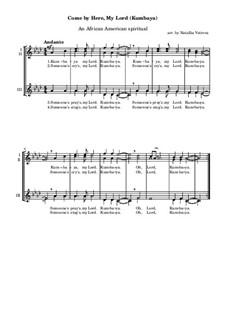 Kumbaya (Kum Ba Yah): partituras de vocais by folklore
