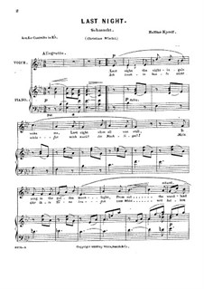 No.2 Last Night: No.2 Last Night (Længsel) by Halfdan Kjerulf