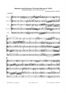 Sinfonia avanti l'Oratorio 'Il trionfo della morte': Sinfonia avanti l'Oratorio 'Il trionfo della morte' by Bonaventura Aleotti