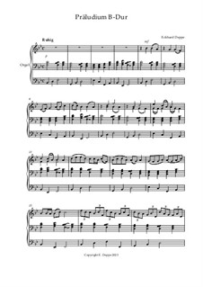 24 leichte Präludien für Orgel: Präludium B-Dur by Eckhard Deppe