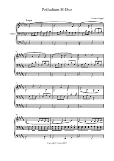 24 leichte Präludien für Orgel: Präludium H-Dur by Eckhard Deppe