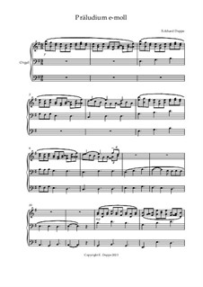 24 leichte Präludien für Orgel: Präludium e-Moll by Eckhard Deppe