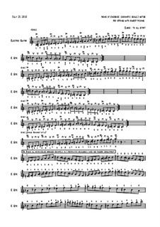 Range of fingerings for cromatical scale, Op.1: Range of fingerings for cromatical scale by Ilya Kogan
