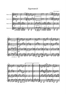 Jägermarsch für 4 Pfc Es, Op.208: Jägermarsch für 4 Pfc Es by Dieter Angerer