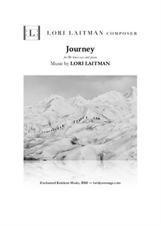 Journey: For tenor saxophone and piano (with both C and transposed scores and separate sax part) — priced for 2 copies by Lori Laitman