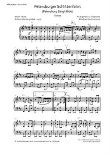 The Petersburg Sleigh Ride, Op.57: para acordeão by Richard Eilenberg